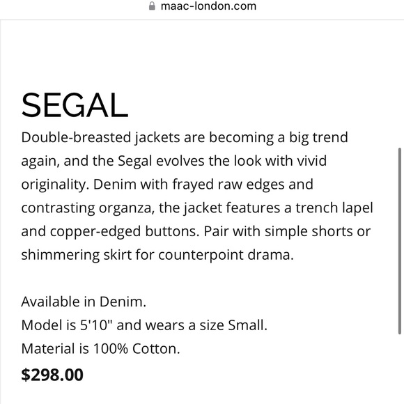 MAAC London Denim Jacket - Picture 9 of 10